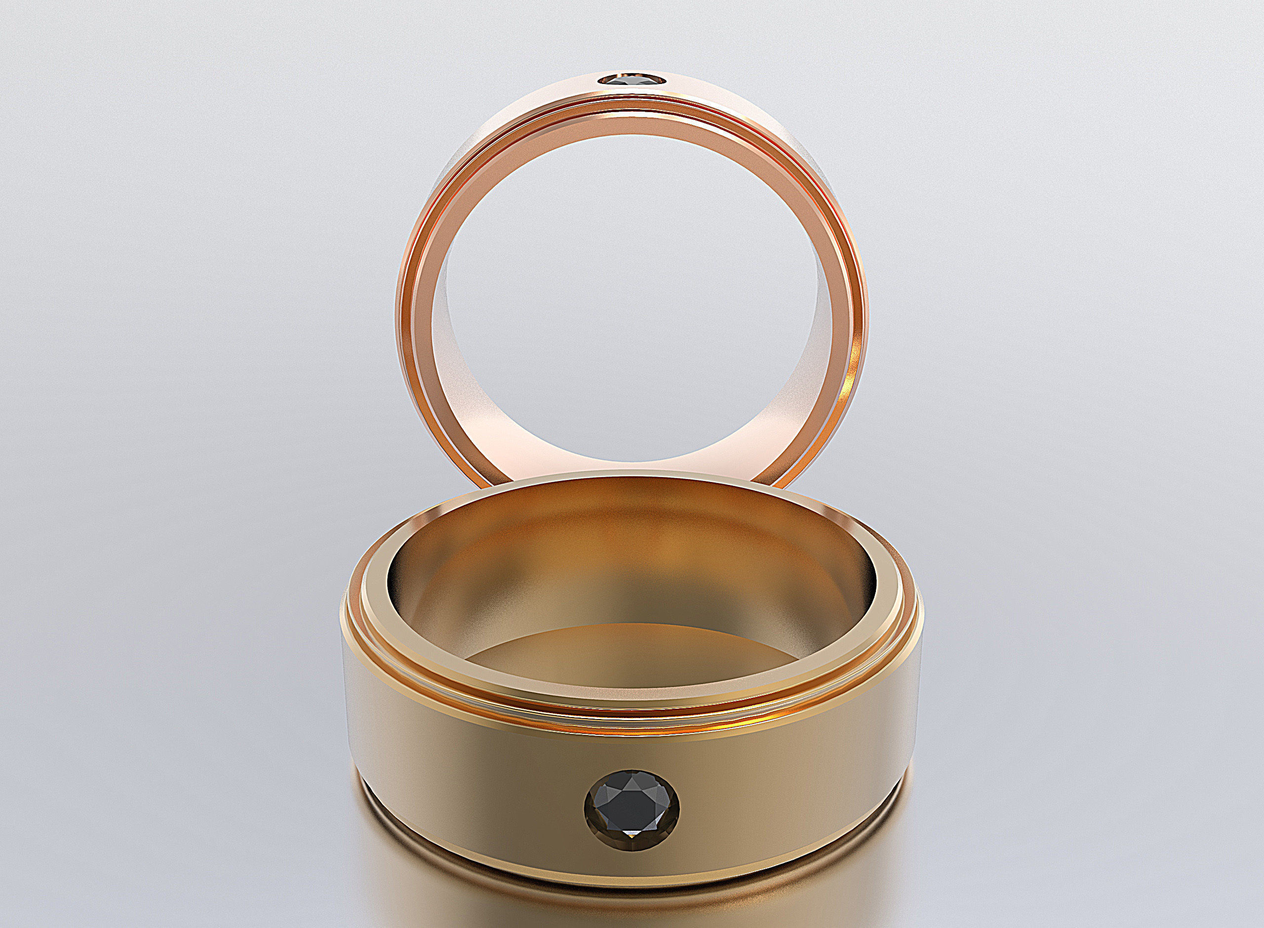 men ring 3D print model_1