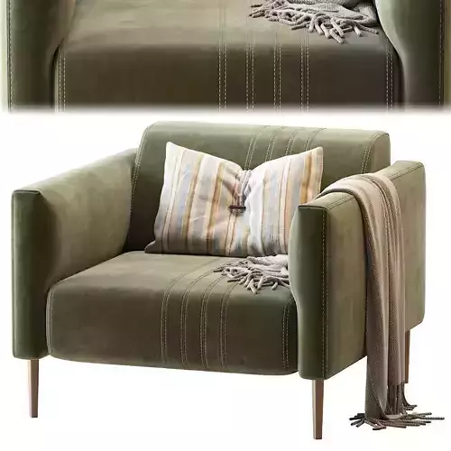 Sofa Tuxedo Pno 3D model