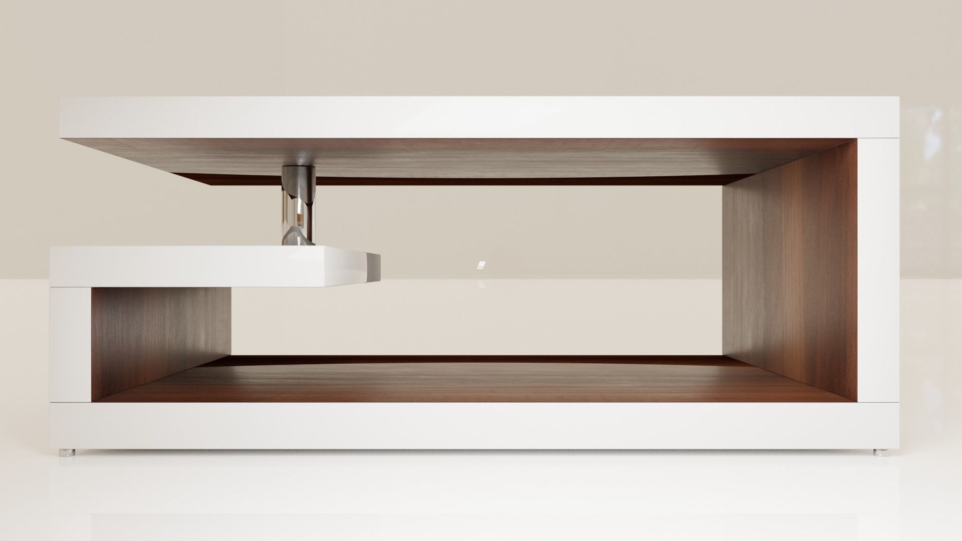 Designer Coffee Table 2 3D model_1