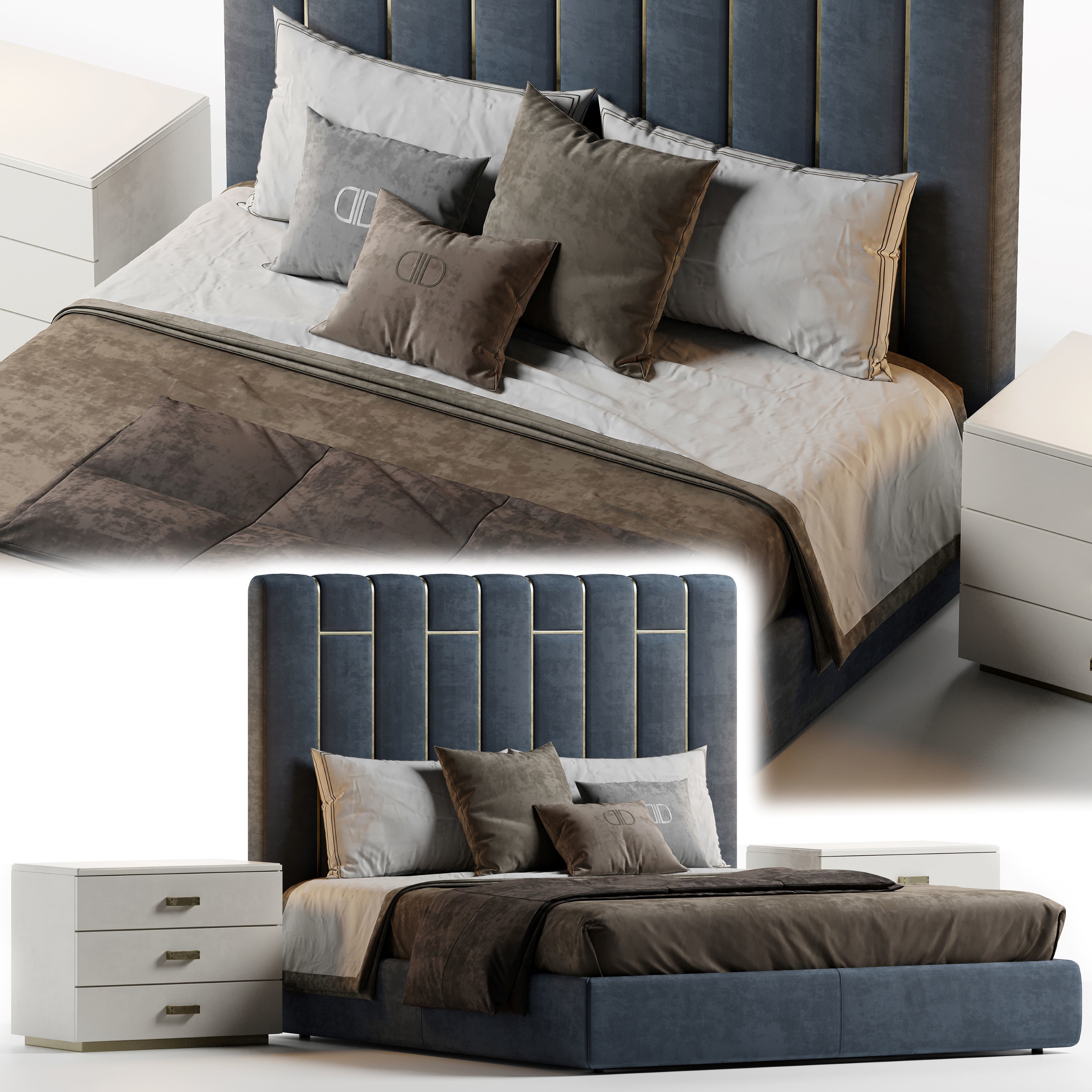 Pablo bed  3D model_2