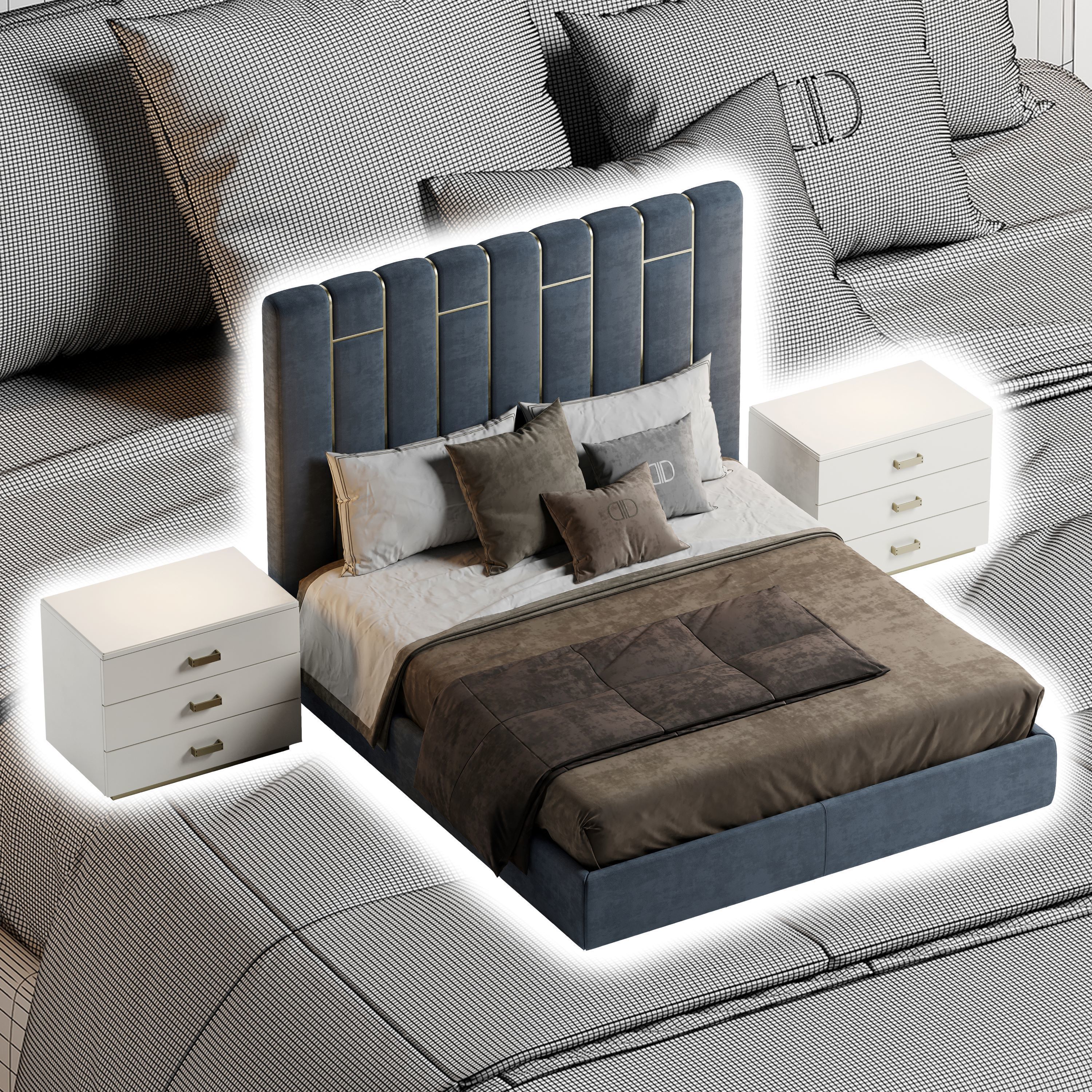 Pablo bed  3D model_5