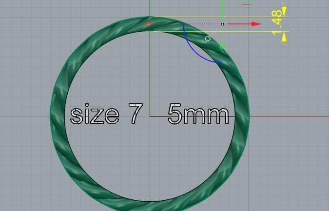 14 size  Miami Cuban Curb Link    Collection of Cuban  3D print model_17