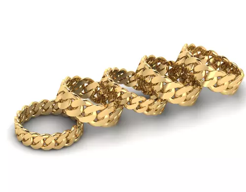 14 size  Miami Cuban Curb Link    Collection of Cuban  3D print model_0