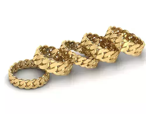 14 size  Miami Cuban Curb Link    Collection of Cuban  3D print model