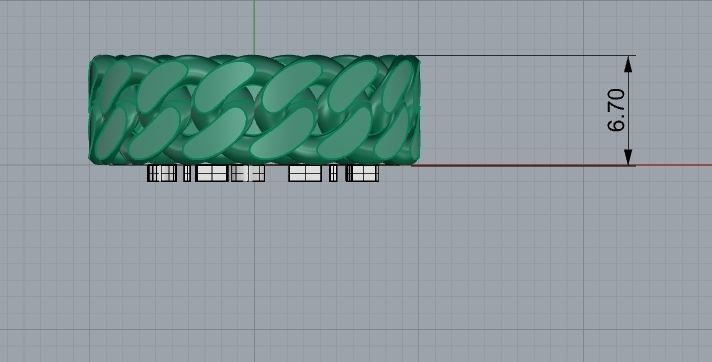 14 size  Miami Cuban Curb Link    Collection of Cuban  3D print model_12