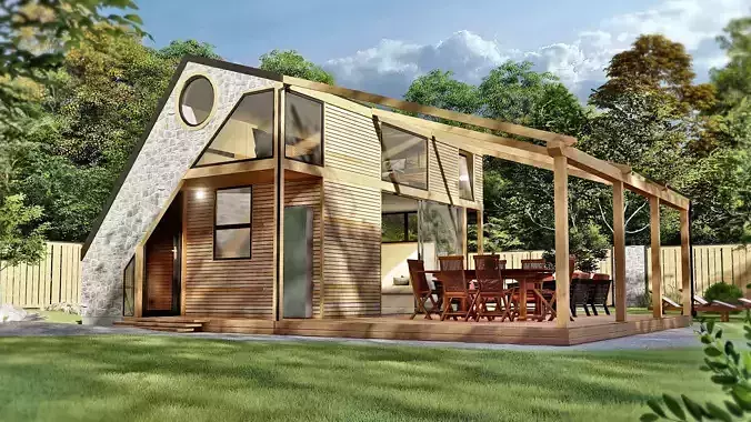 Vacation house  cottage Nataly 3d model