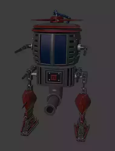 Rigged and Animated Mech