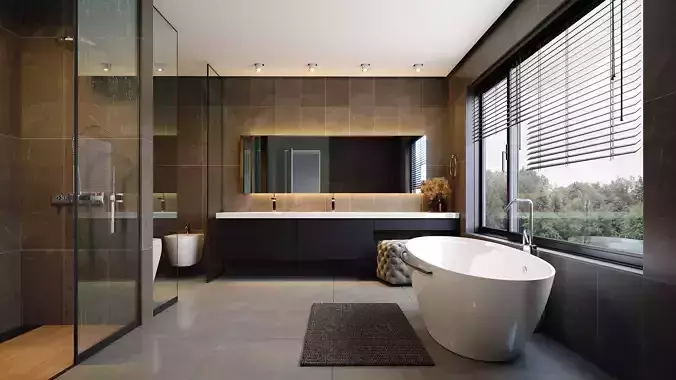 Bathroom Corona Full Scene