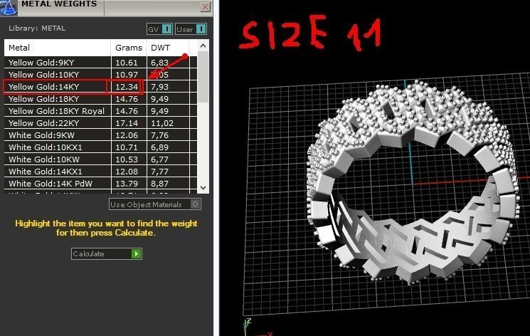 Cuban Ring Models size 11 3D print model_3