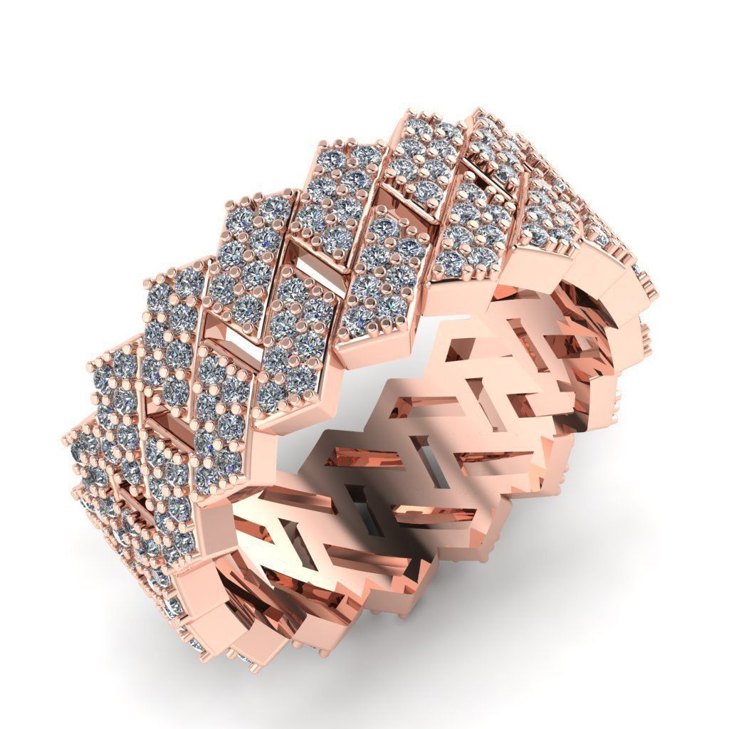 Cuban Ring Models size 11 3D print model_1