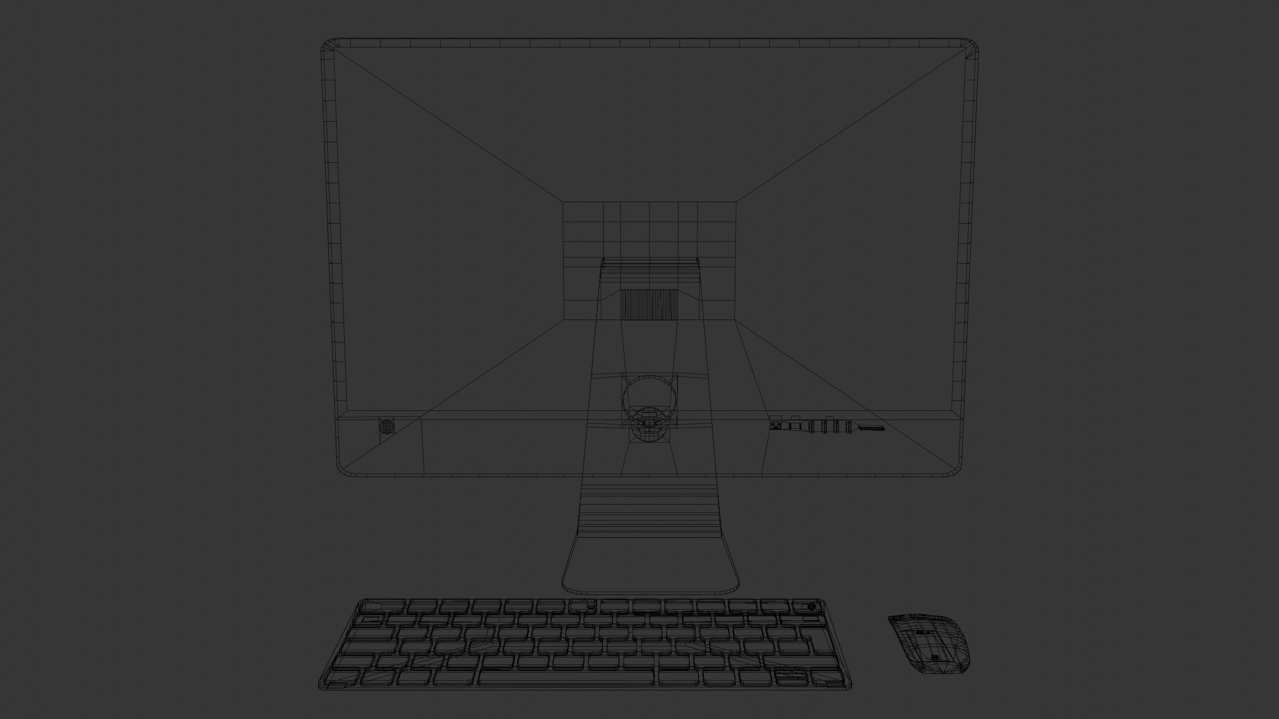 PC in Apple IMAC Style Free 3D model_4