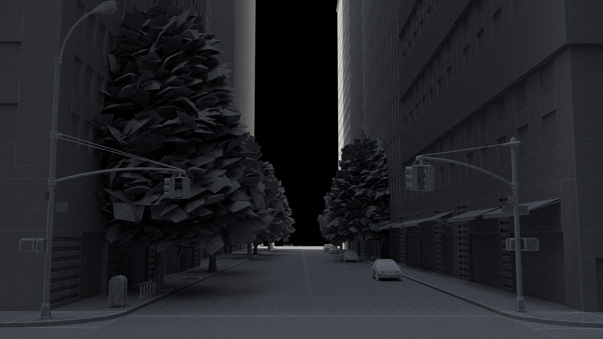 City C4 MAYA Low-poly 3D model_54