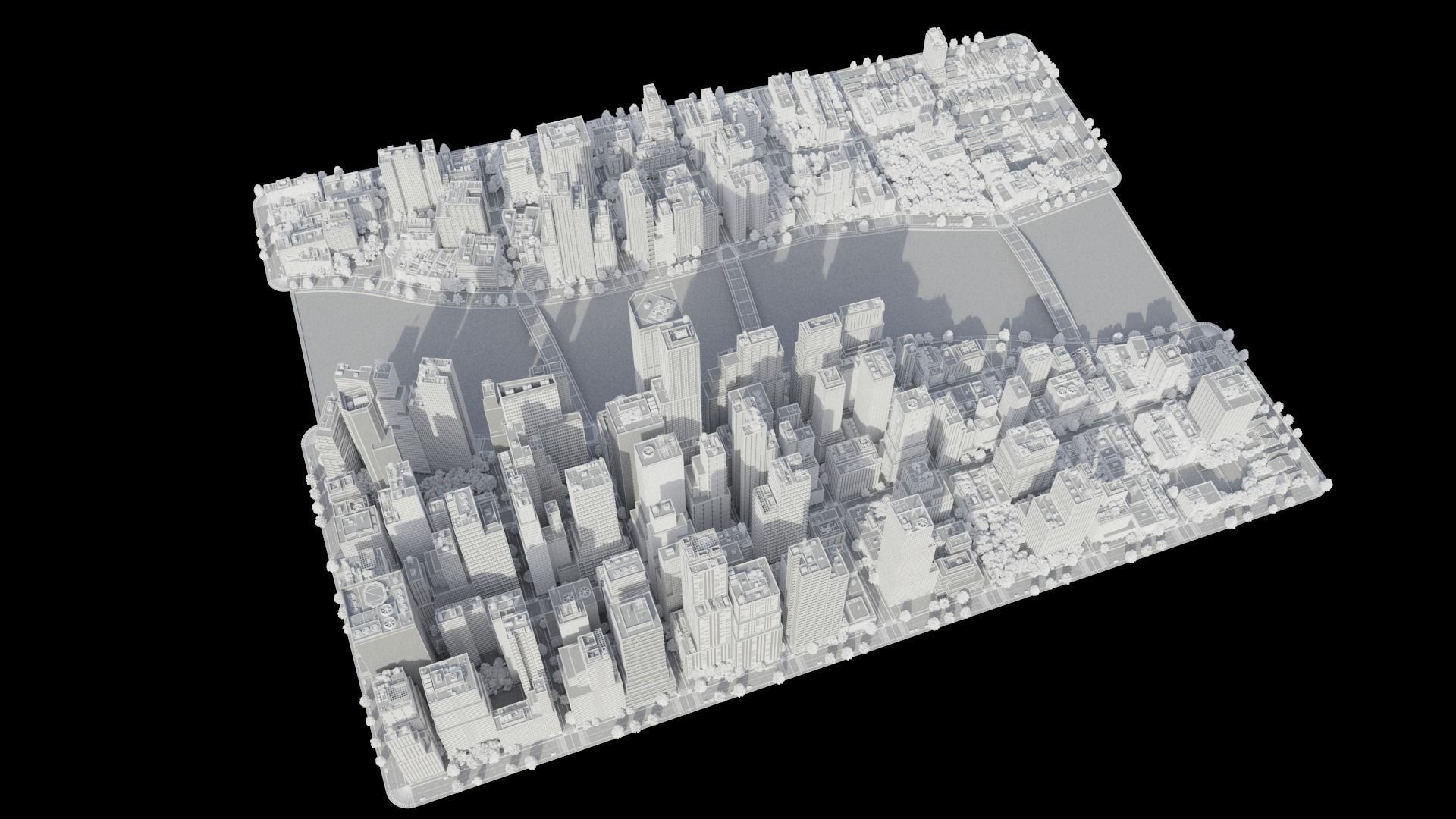 City C4 MAYA Low-poly 3D model_32