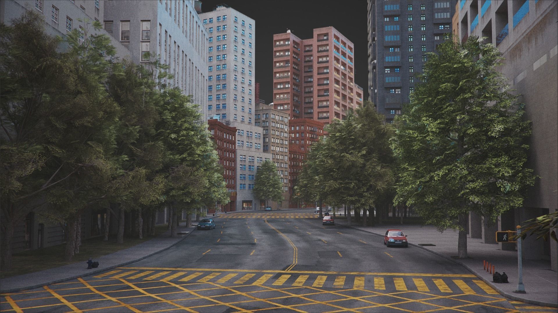 City C4 MAYA Low-poly 3D model_26