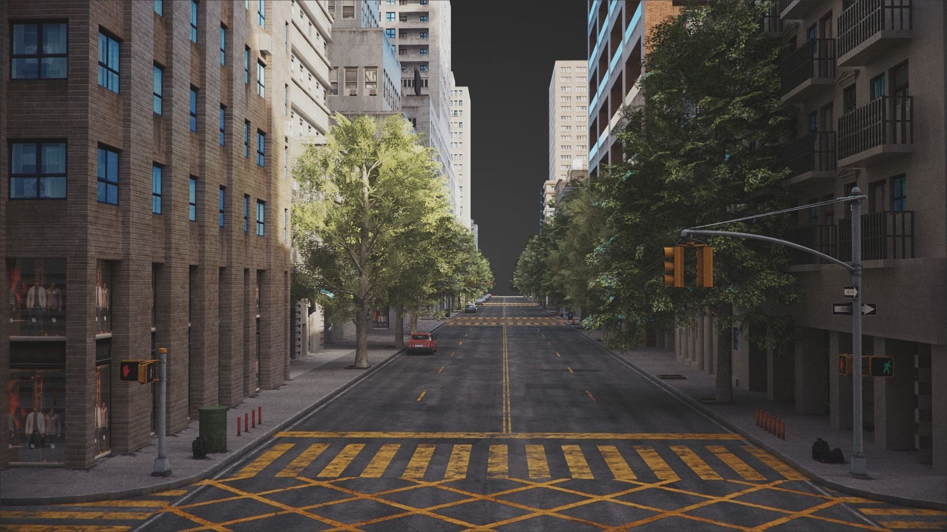 City C4 MAYA Low-poly 3D model_23