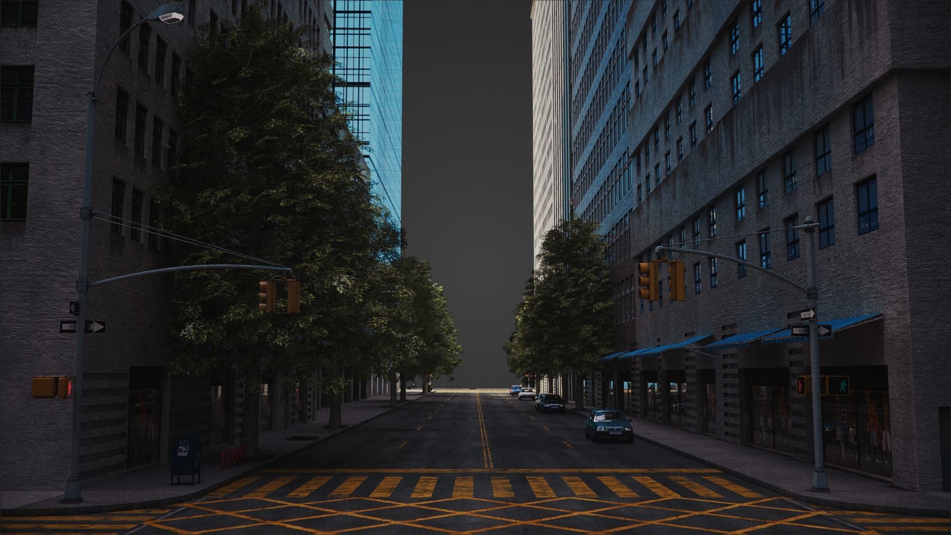 City C4 MAYA Low-poly 3D model_27