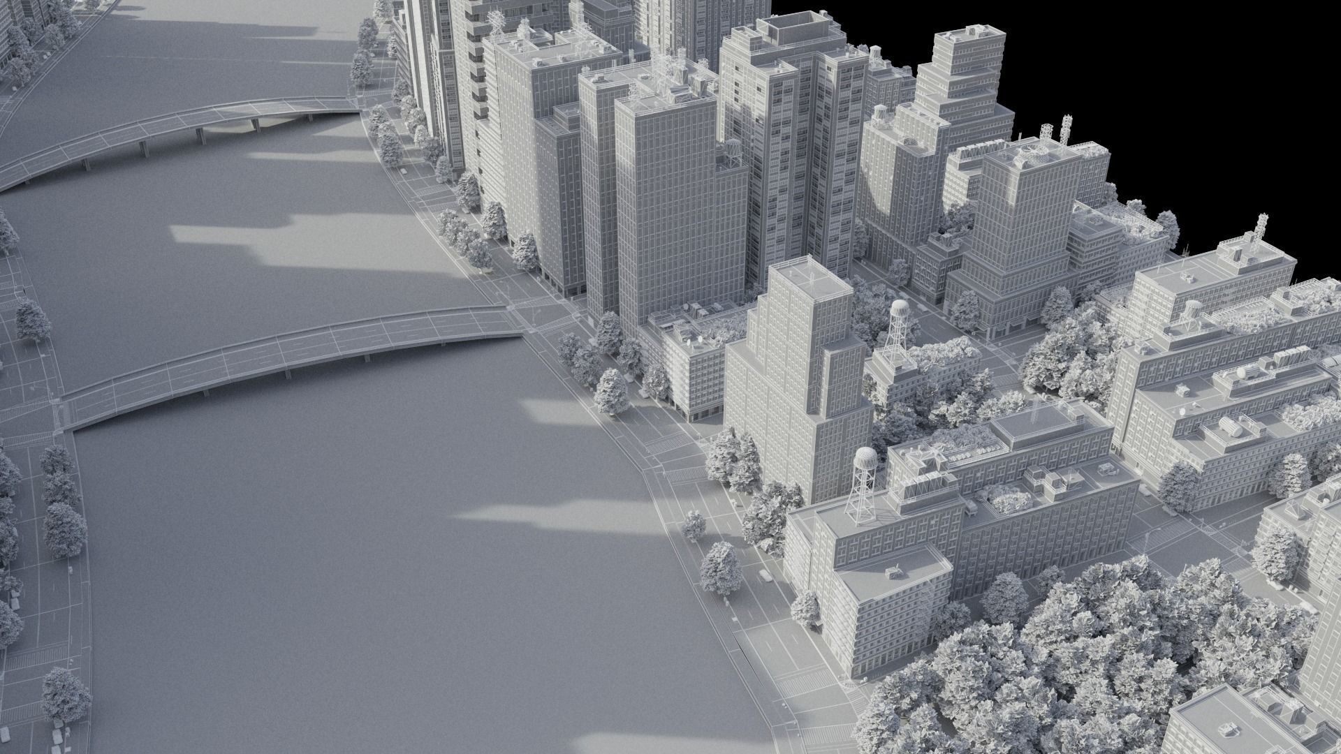 City C4 MAYA Low-poly 3D model_52