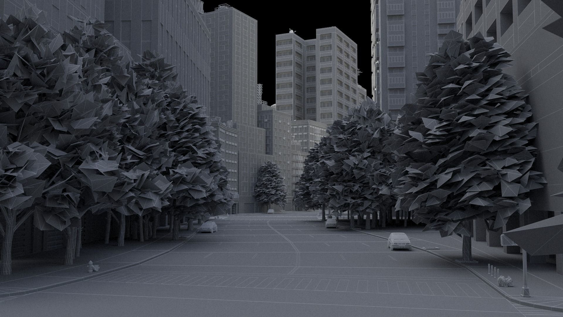 City C4 MAYA Low-poly 3D model_55