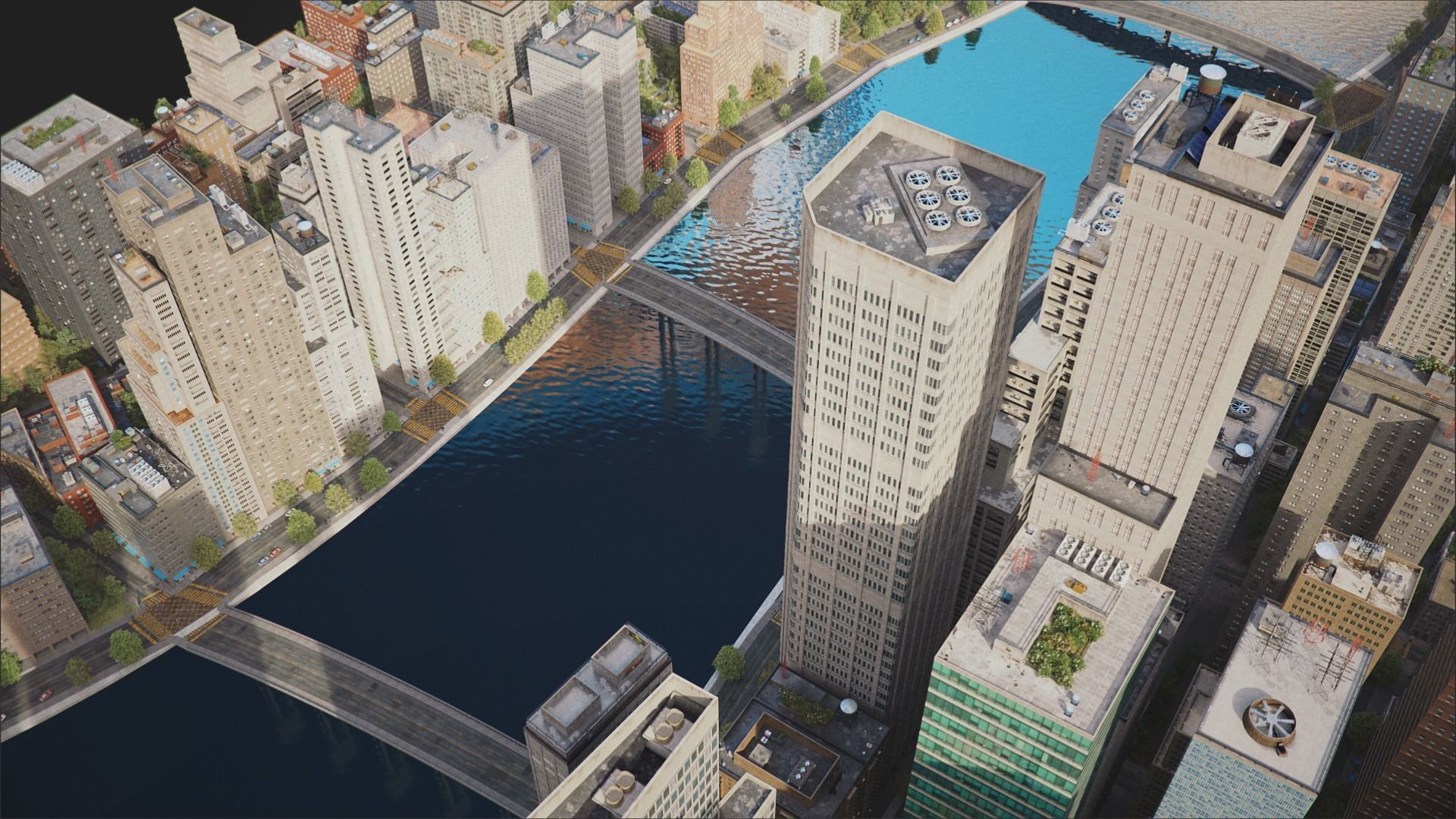 City C4 MAYA Low-poly 3D model_21