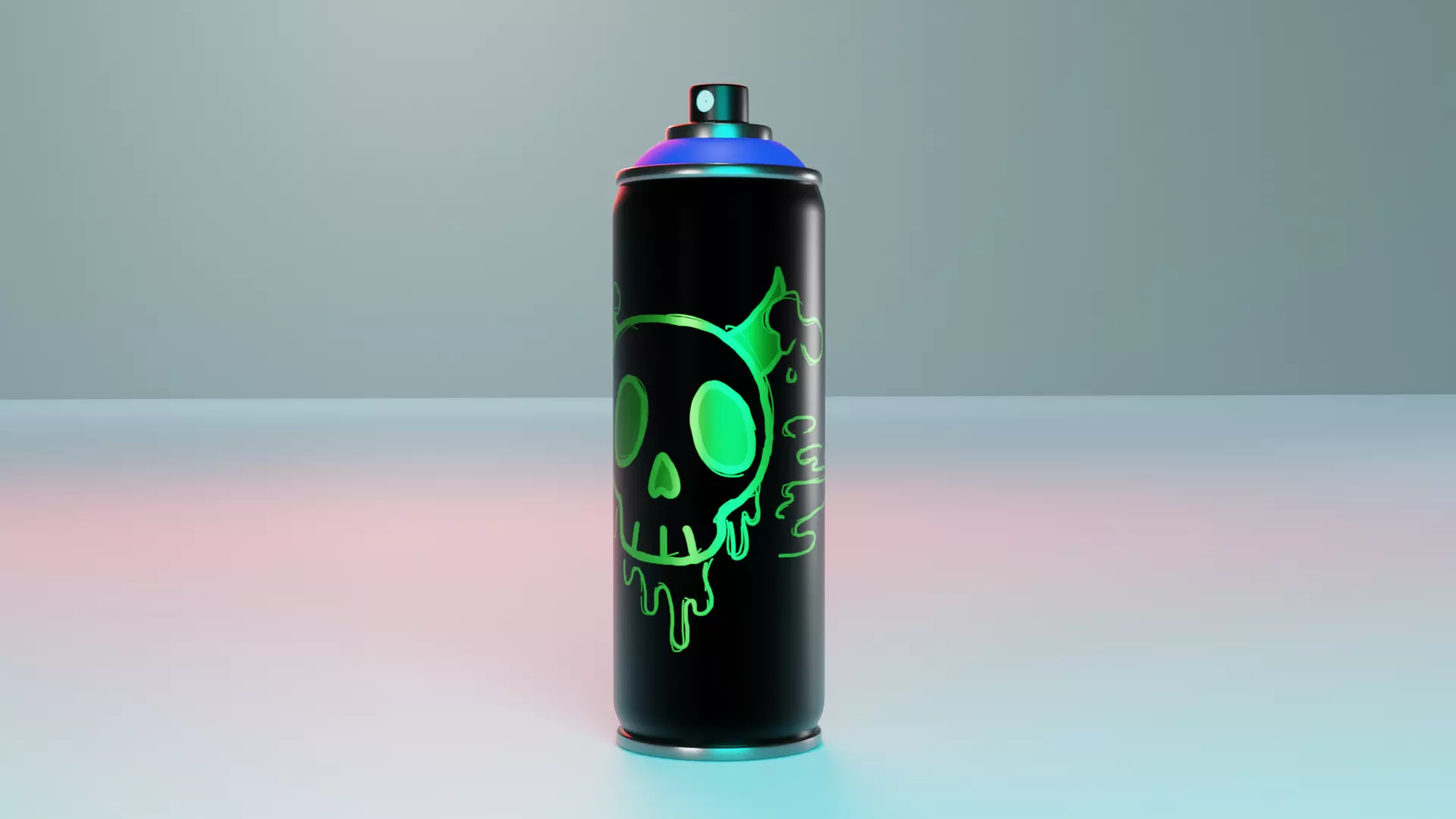 Spray can Free 3D model_0