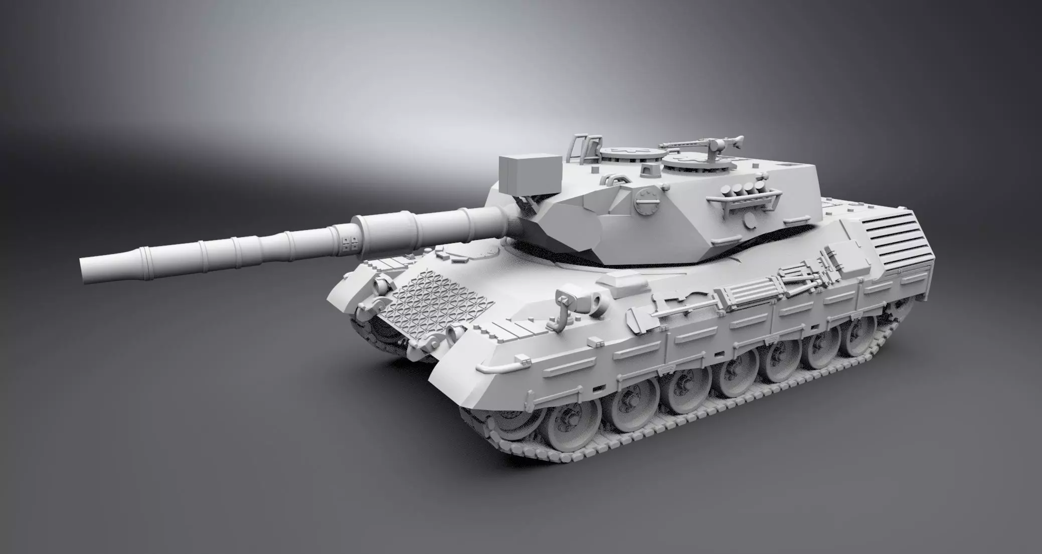Leopard 1 A4 Scale model 3D print model_0