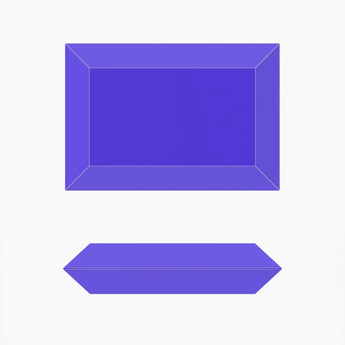 Bevel Gemstone - 3D Printable 3D model