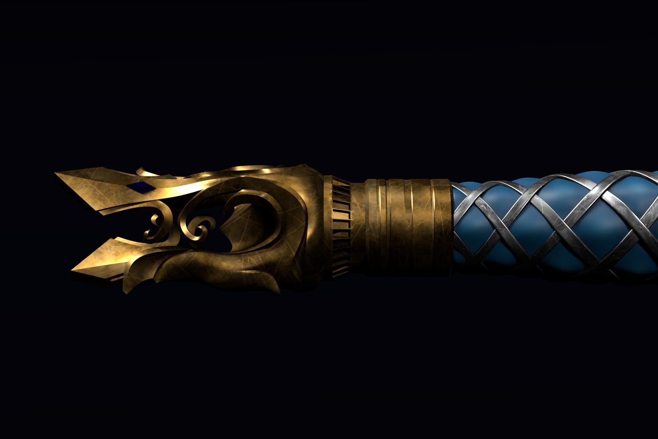The Sword of King Llane from Warcraft movie 3D print model_2