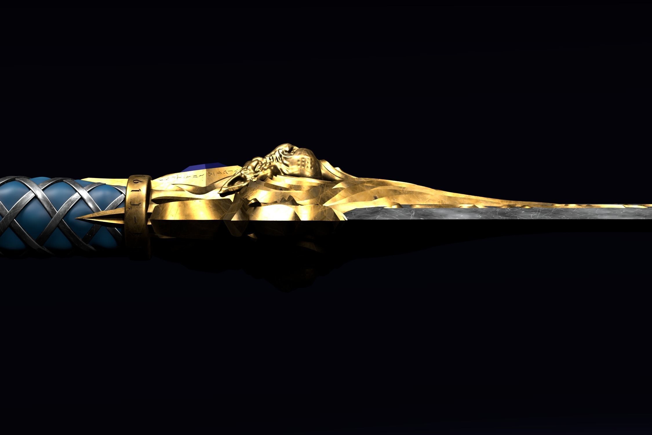 The Sword of King Llane from Warcraft movie 3D print model_10