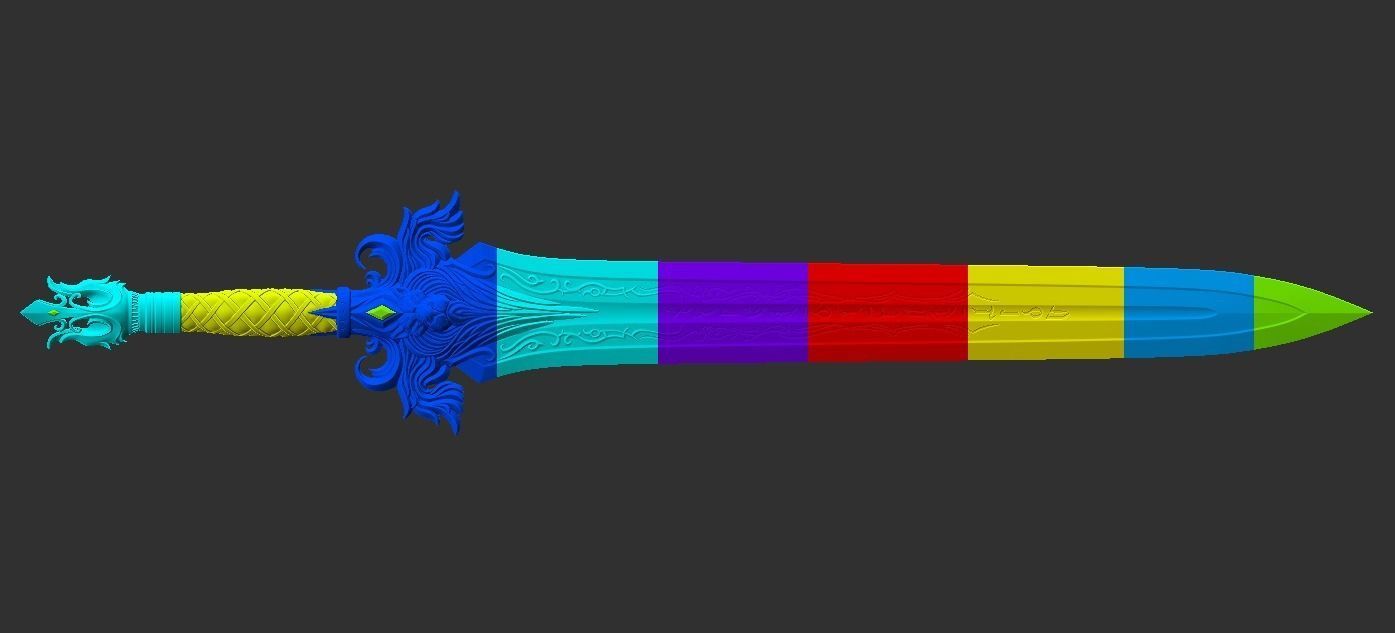 The Sword of King Llane from Warcraft movie 3D print model_13