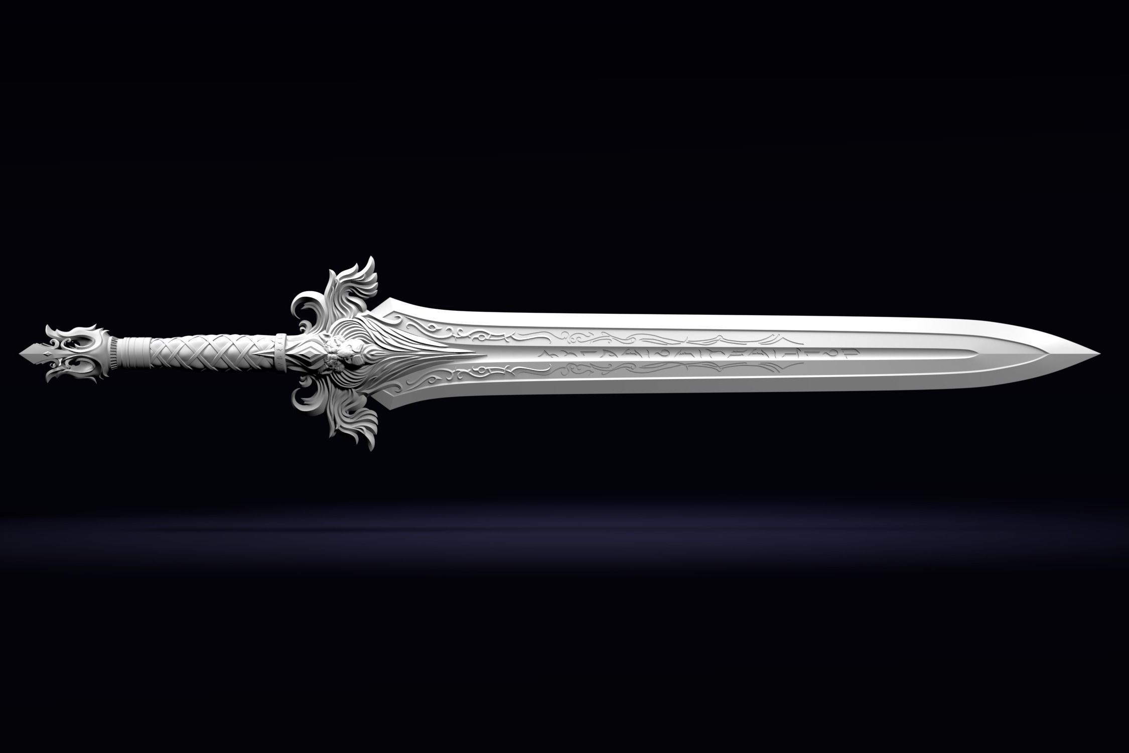 The Sword of King Llane from Warcraft movie 3D print model_21