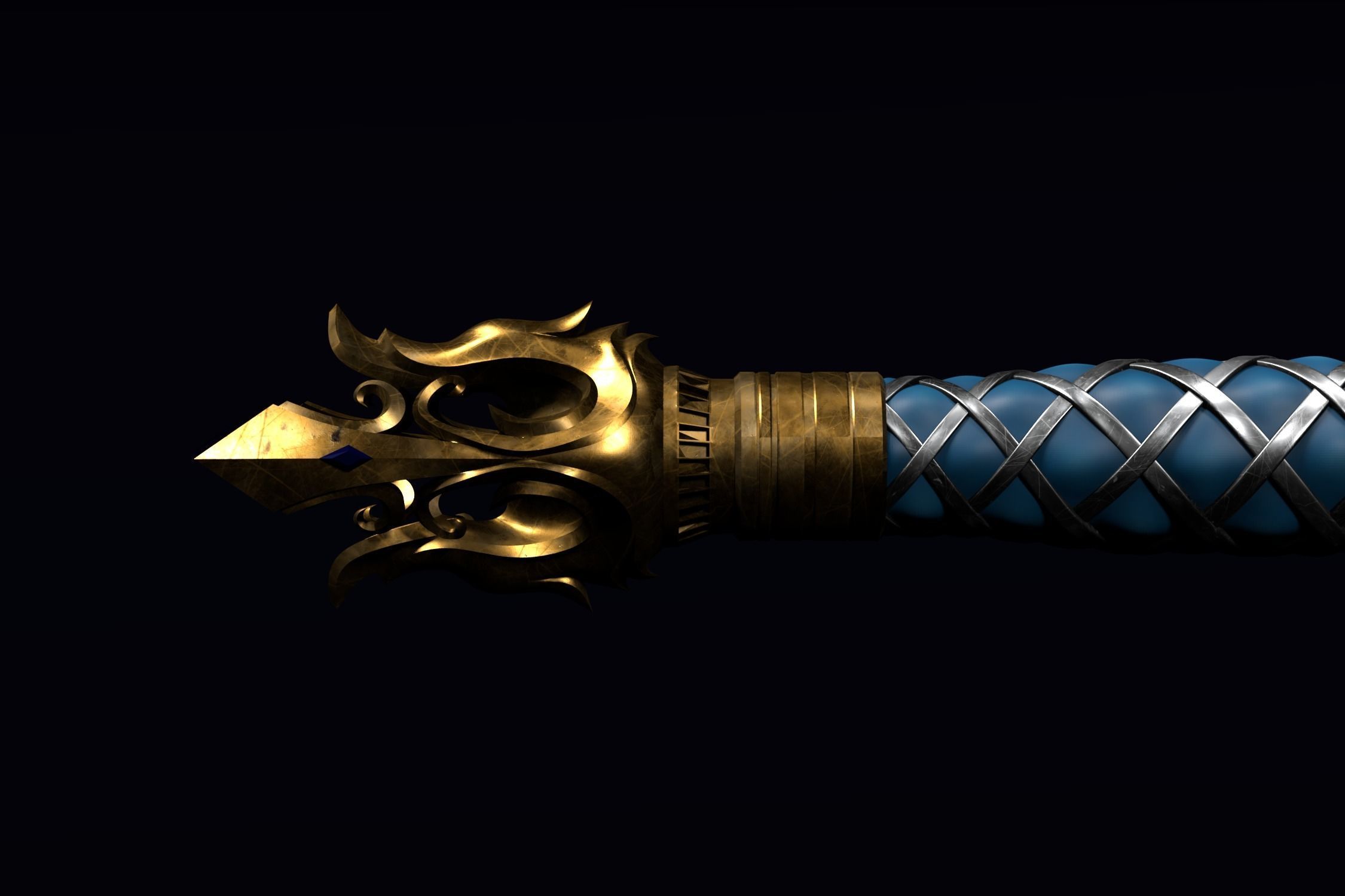 The Sword of King Llane from Warcraft movie 3D print model_4