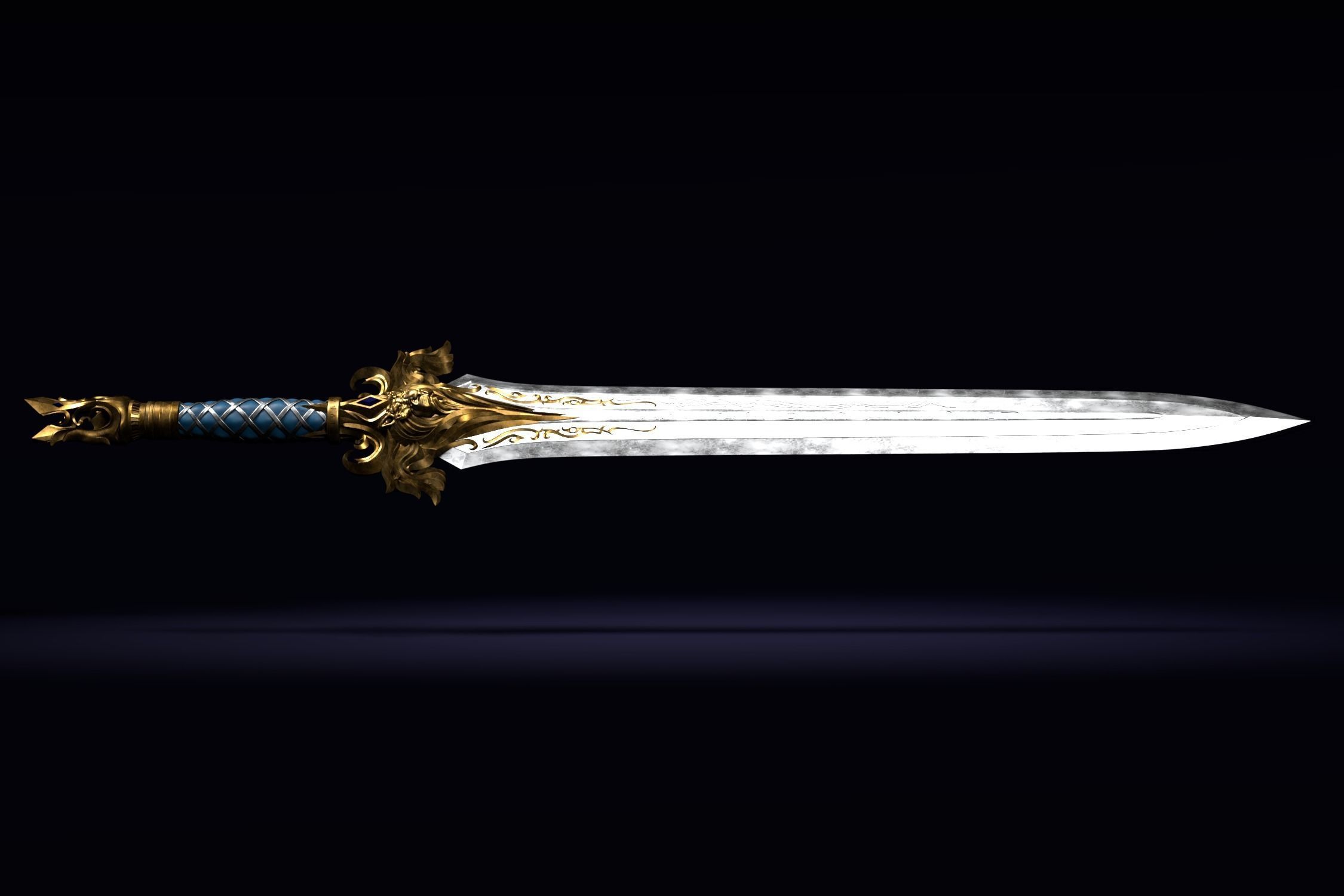 The Sword of King Llane from Warcraft movie 3D print model_22