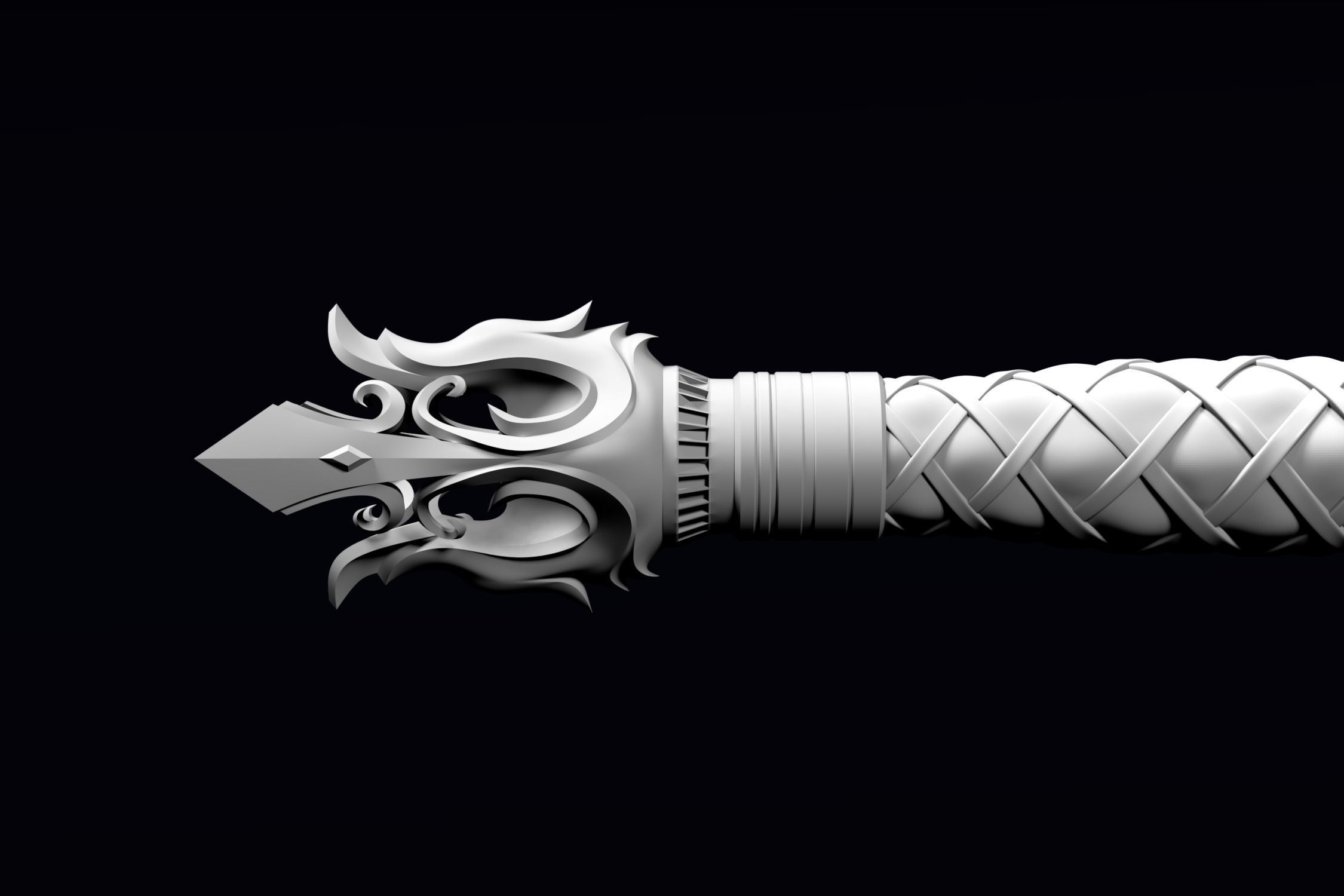 The Sword of King Llane from Warcraft movie 3D print model_5