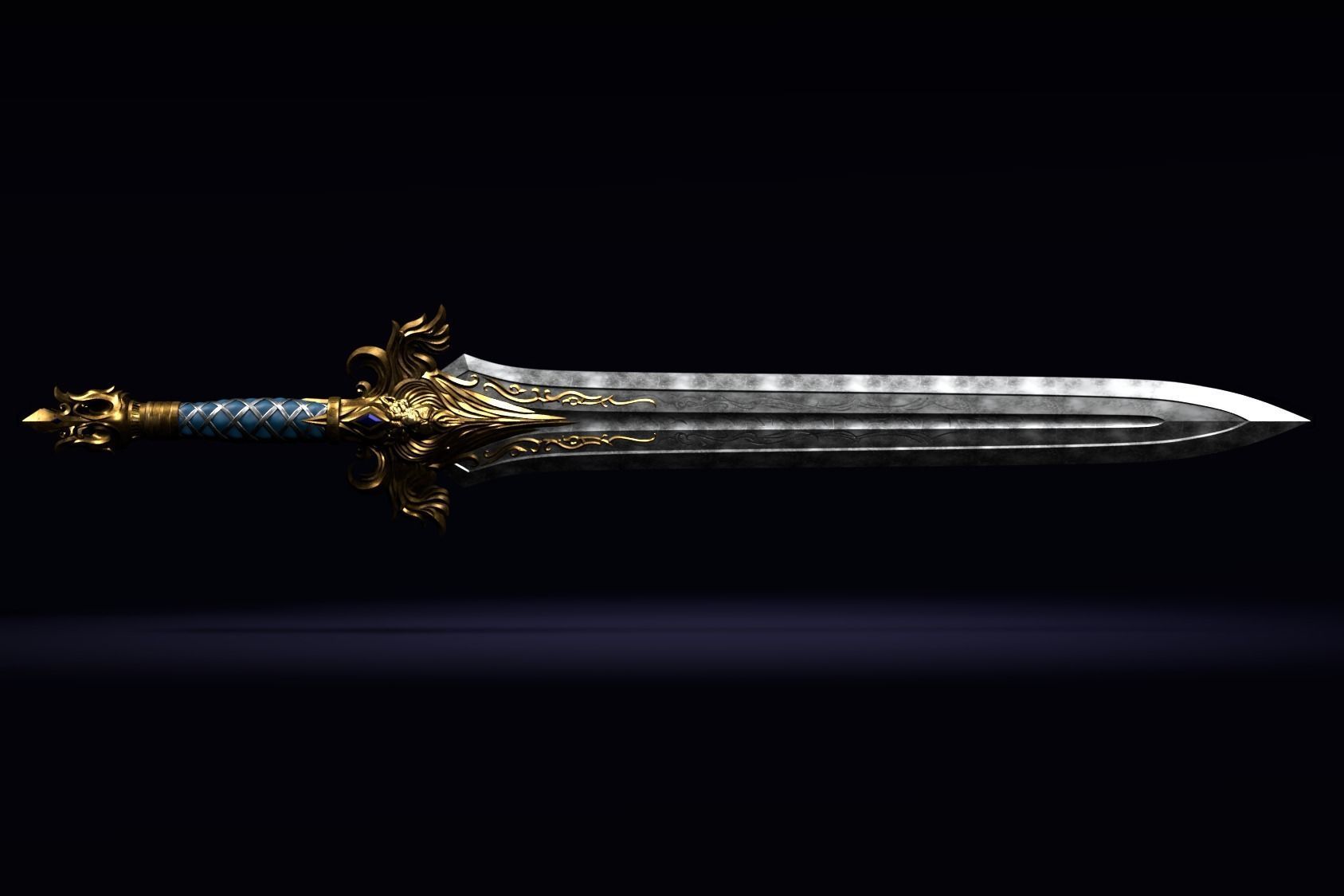 The Sword of King Llane from Warcraft movie 3D print model_20