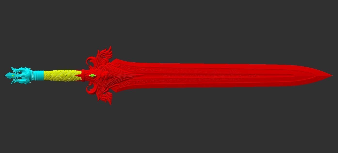 The Sword of King Llane from Warcraft movie 3D print model_14