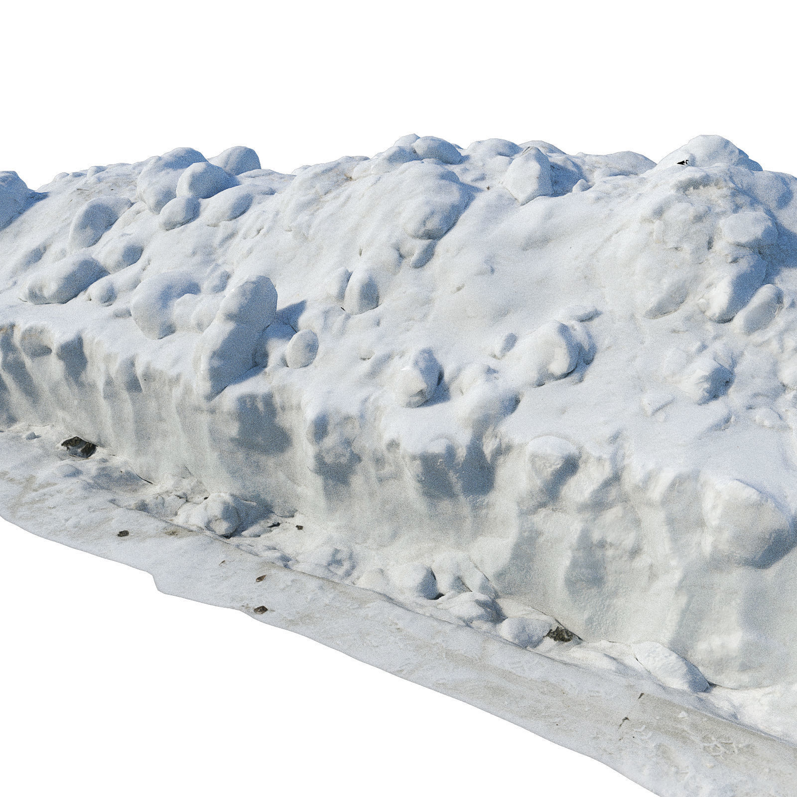 Ultra realistic a Pile v2 of snow 3D model_10
