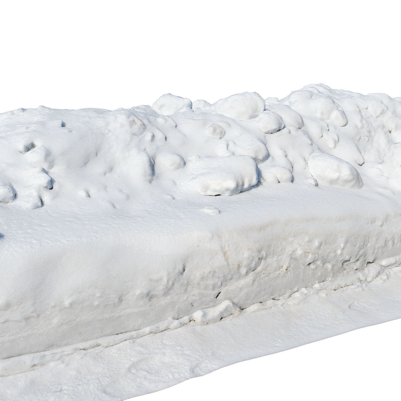 Ultra realistic a Pile v2 of snow 3D model_5