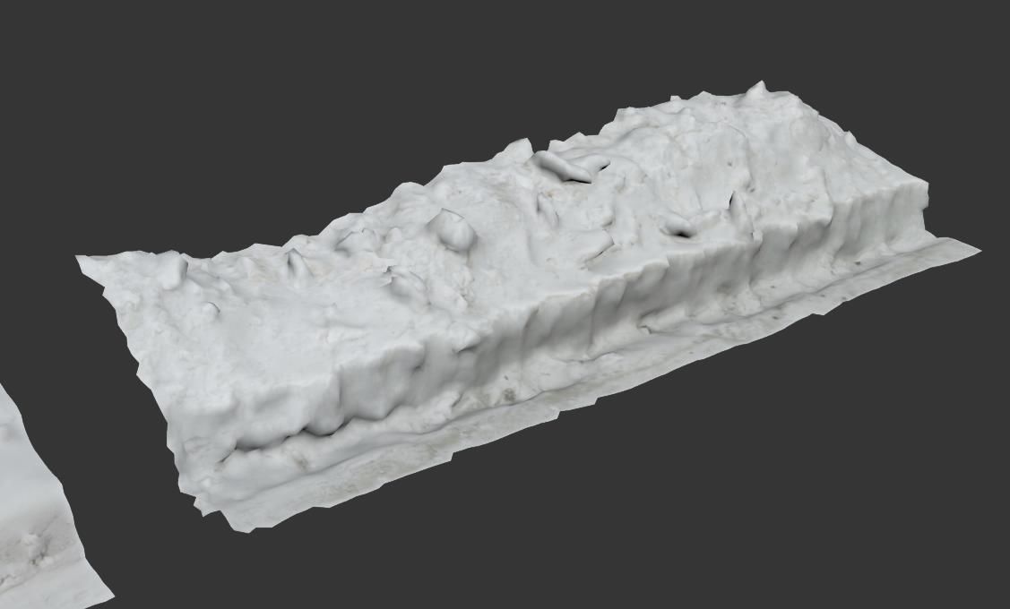 Ultra realistic a Pile v2 of snow 3D model_12