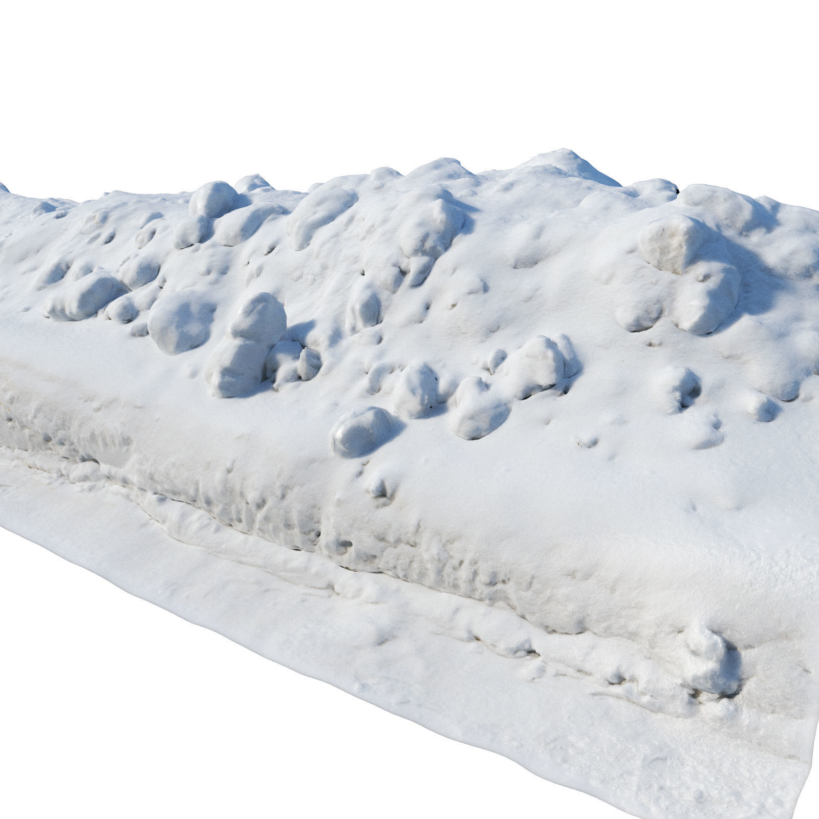 Ultra realistic a Pile v2 of snow 3D model_7