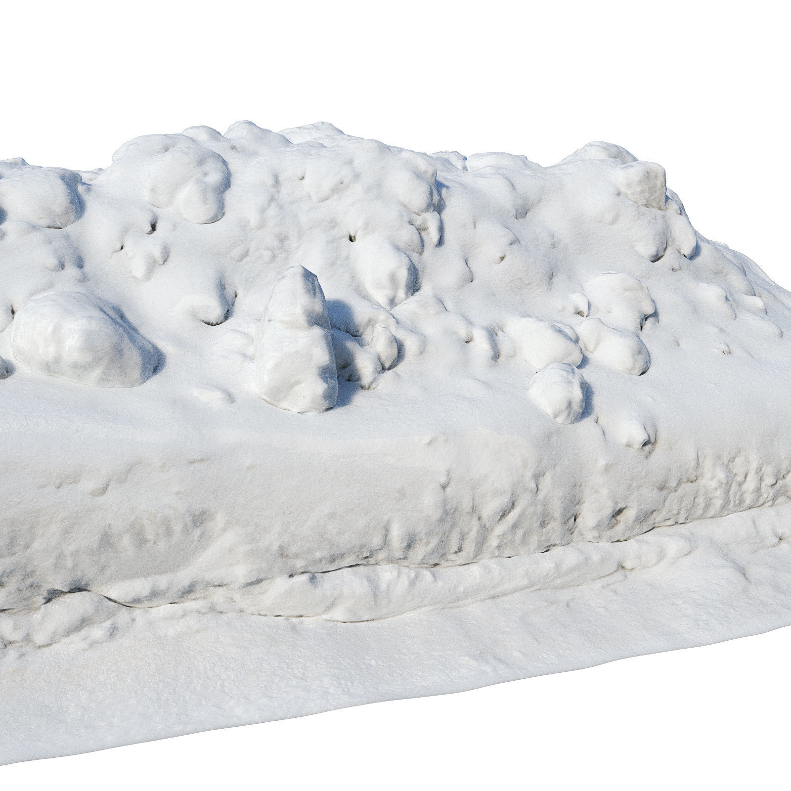 Ultra realistic a Pile v2 of snow 3D model_6