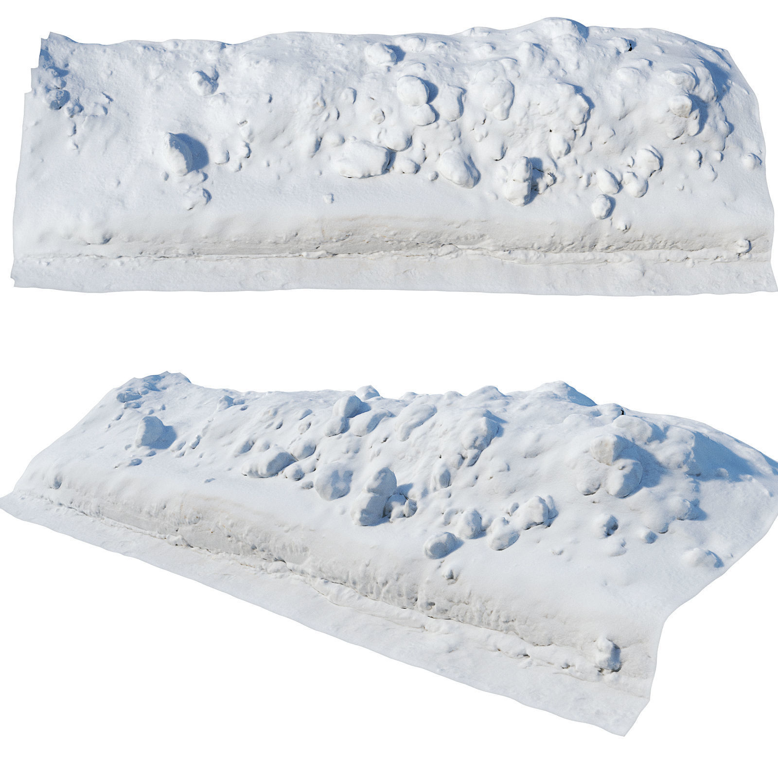 Ultra realistic a Pile v2 of snow 3D model_2
