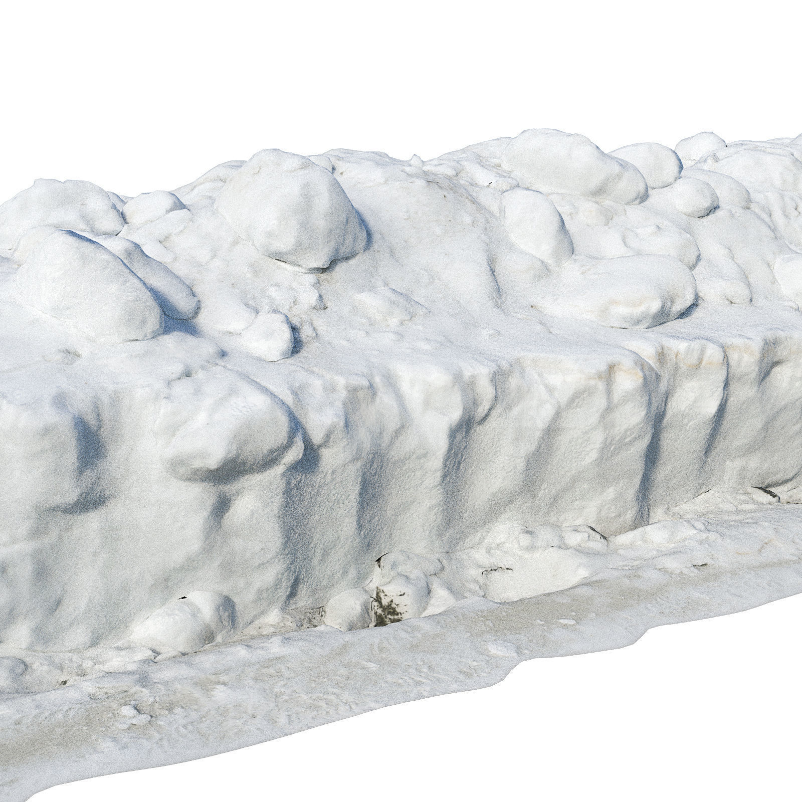 Ultra realistic a Pile v2 of snow 3D model_8