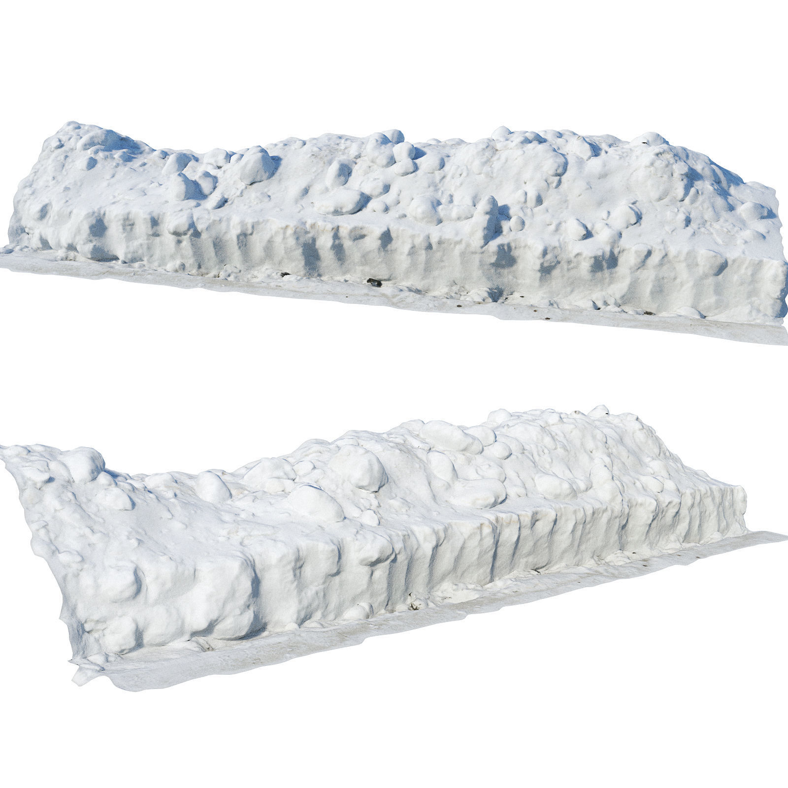 Ultra realistic a Pile v2 of snow 3D model_1