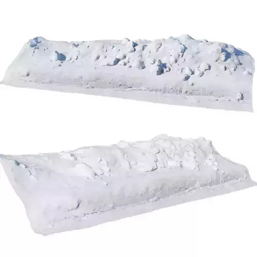 Ultra realistic a Pile v2 of snow 3D model