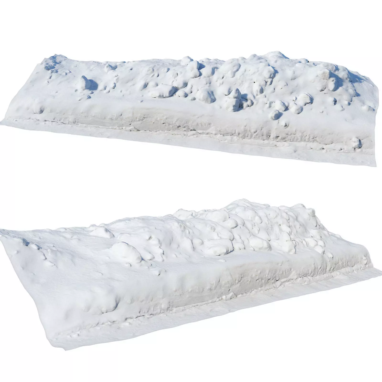 Ultra realistic a Pile v2 of snow 3D model_0