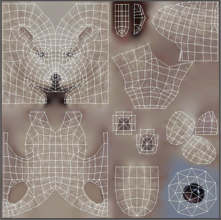 Cartoon pet puppy - Bichon - baby dog Low-poly 3D model_9