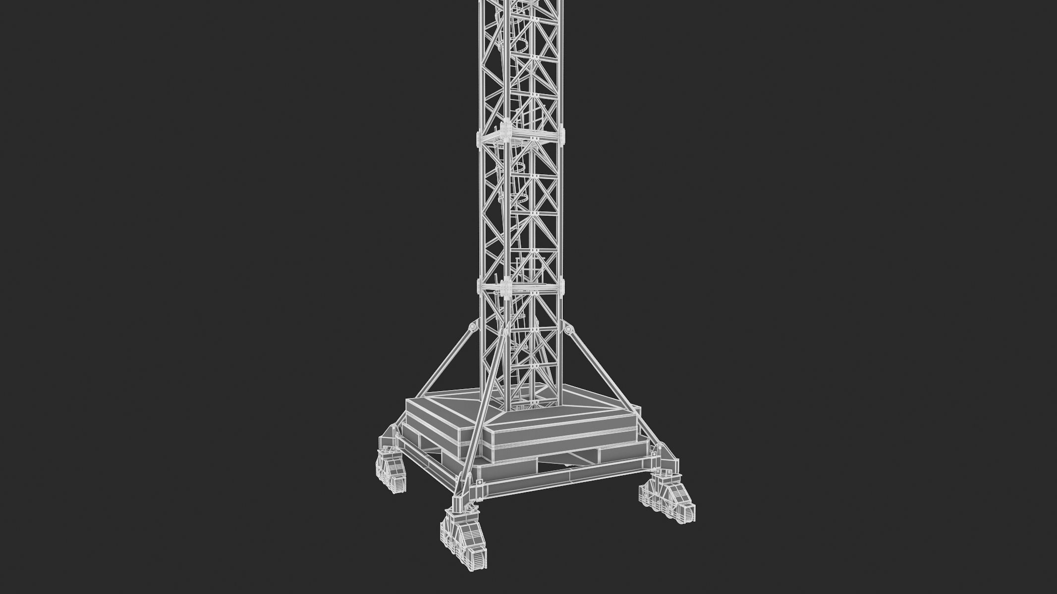 Tower Crane Liebherr 250 EC-B 12 Litronic 3D model_46