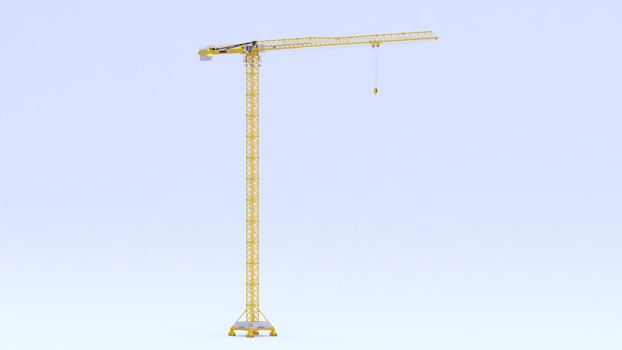 Tower Crane Liebherr 250 EC-B 12 Litronic 3D model_5
