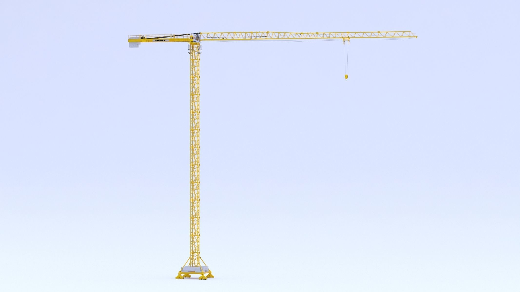Tower Crane Liebherr 250 EC-B 12 Litronic 3D model_7