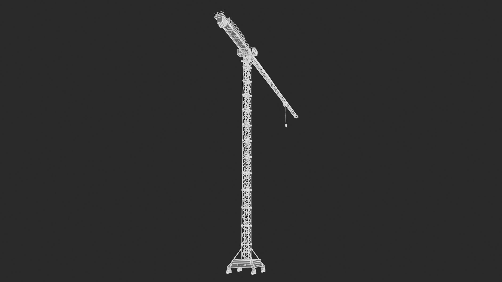 Tower Crane Liebherr 250 EC-B 12 Litronic 3D model_41